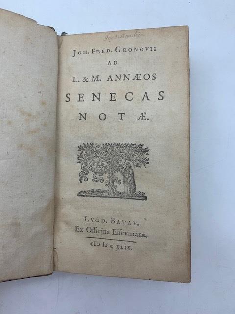 Joh. Fred. Gronovii ad L. & M. Anneos Senecas notae - copertina