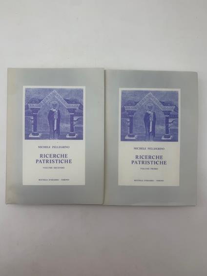 Ricerche patristiche (1938-1980) voll. I e II - Michele Pellegrino - copertina