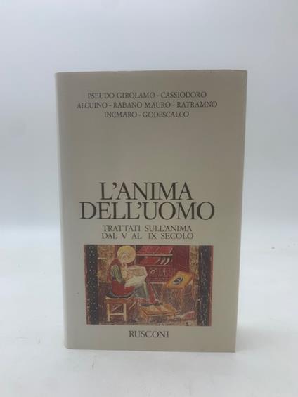 L' anima dell'uomo. Trattati sull'anima dal V al IX secolo - copertina