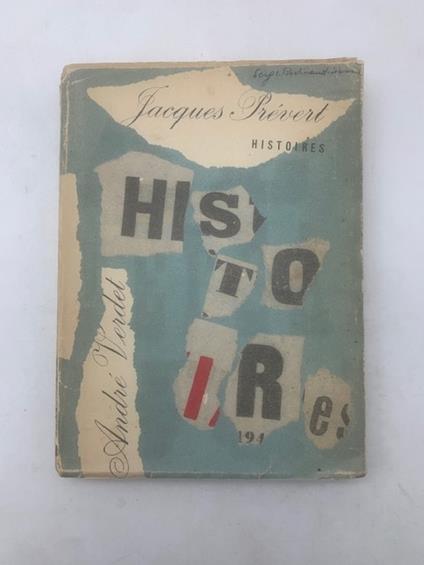Histoires poèmes de Jaques Prevert et André Verdet - copertina