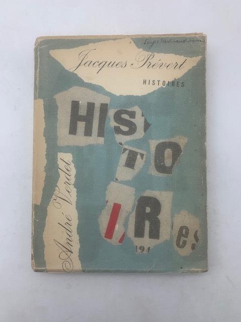 Histoires poèmes de Jaques Prevert et André Verdet - copertina