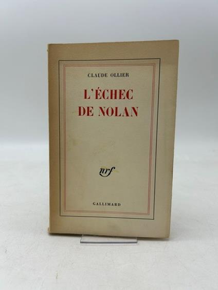 L'échec de Nolan - Claude Ollier - copertina