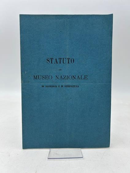 Statuto del museo nazionale di bacologia e di sericoltura - copertina