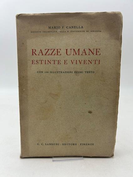 Razze umane estinte e viventi - copertina