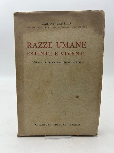 Razze umane estinte e viventi - copertina