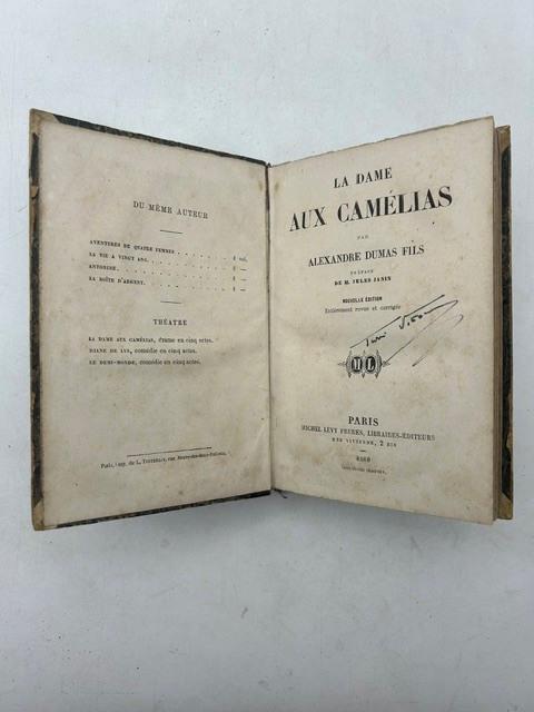 La dame aux camelias par ... Preface de M. Jules Janin. Nouvelle edition revue et corrigee - copertina