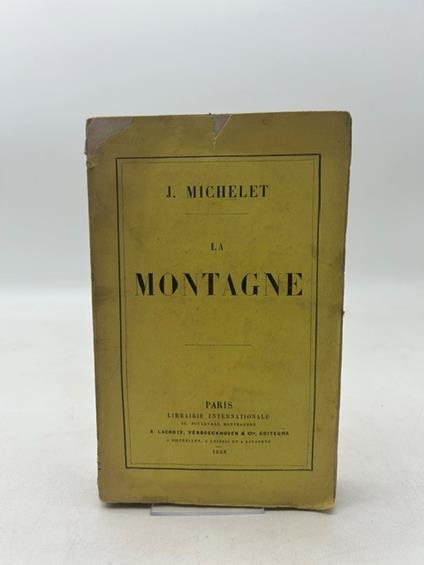 La montagne - Jules Michelet - copertina