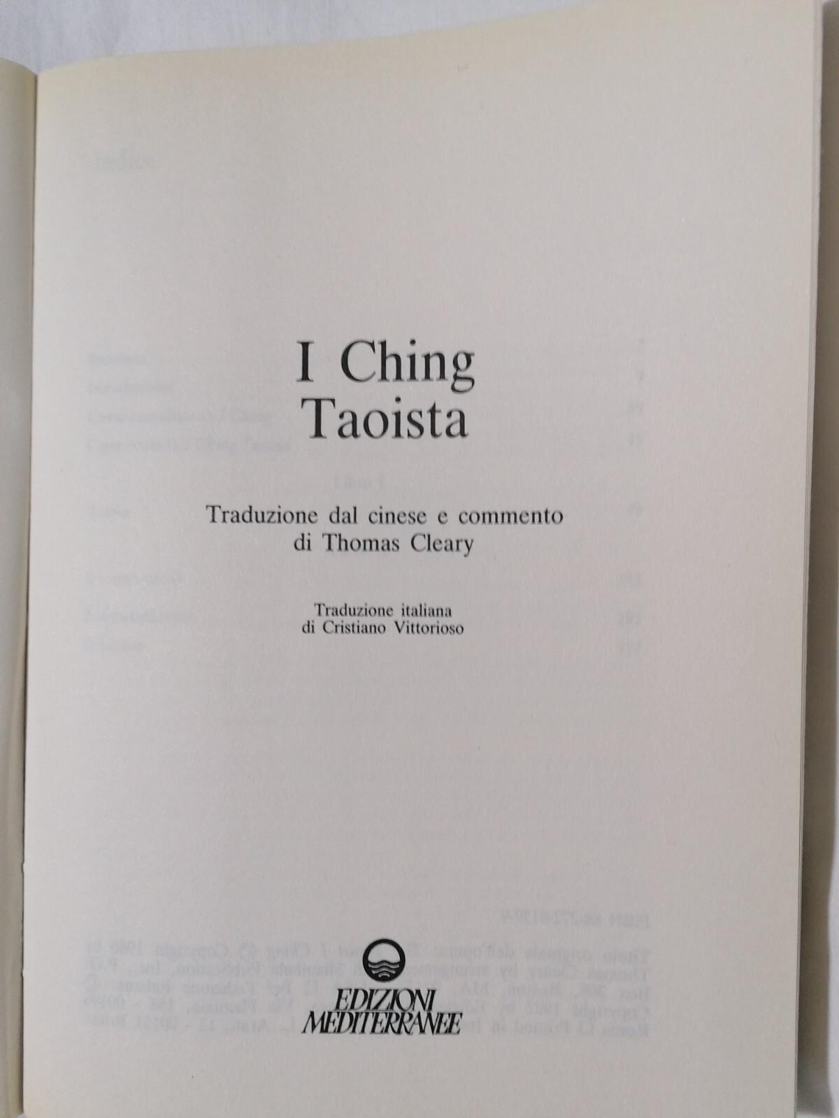 I Ching Taoista Libro Thomas Cleary Mediterranee 8827201599 senza monete
