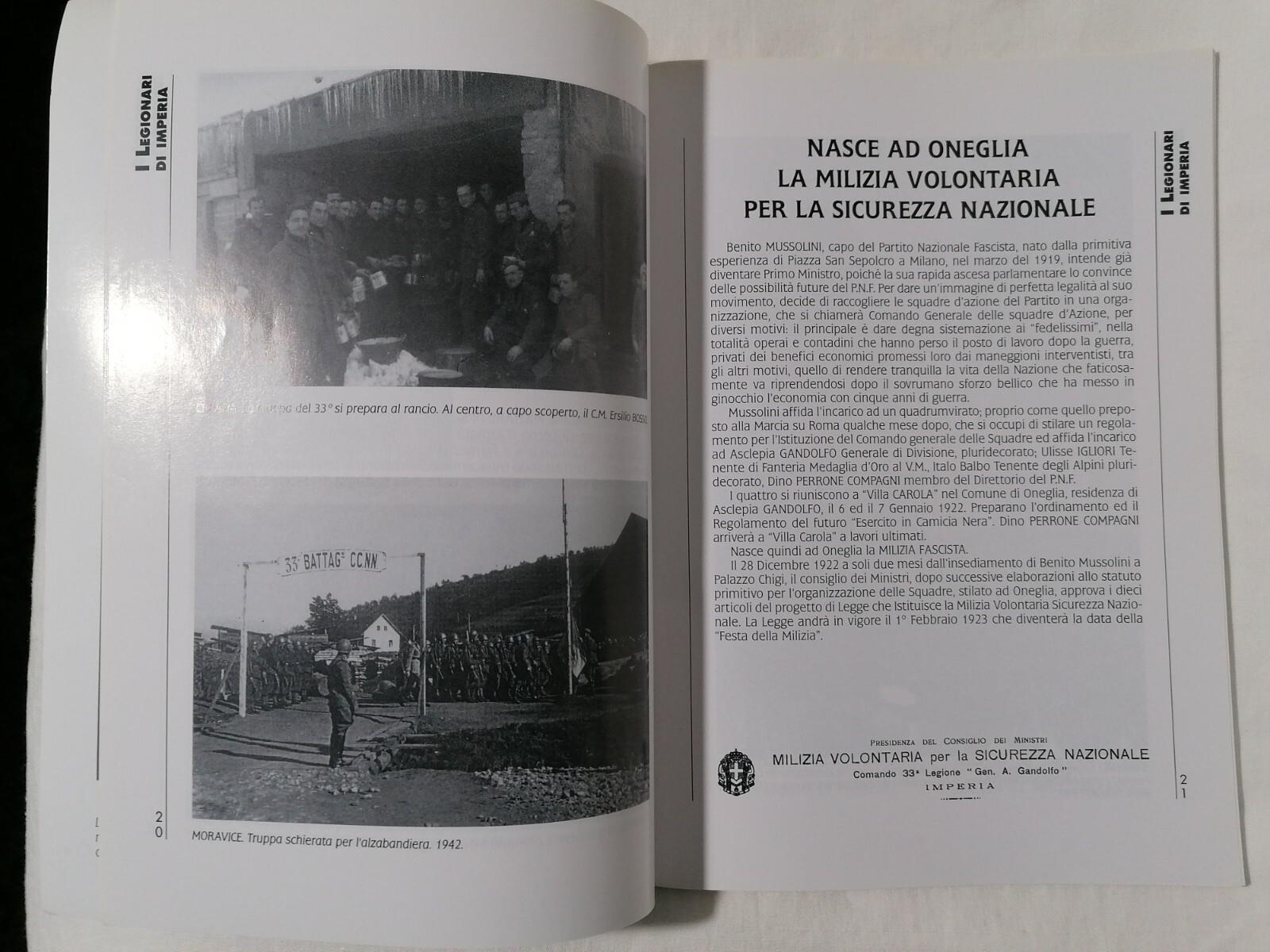 I Legionari di Imperia - Libro 33^ Legione Gandolfo Alberto Politi Storia Guerra