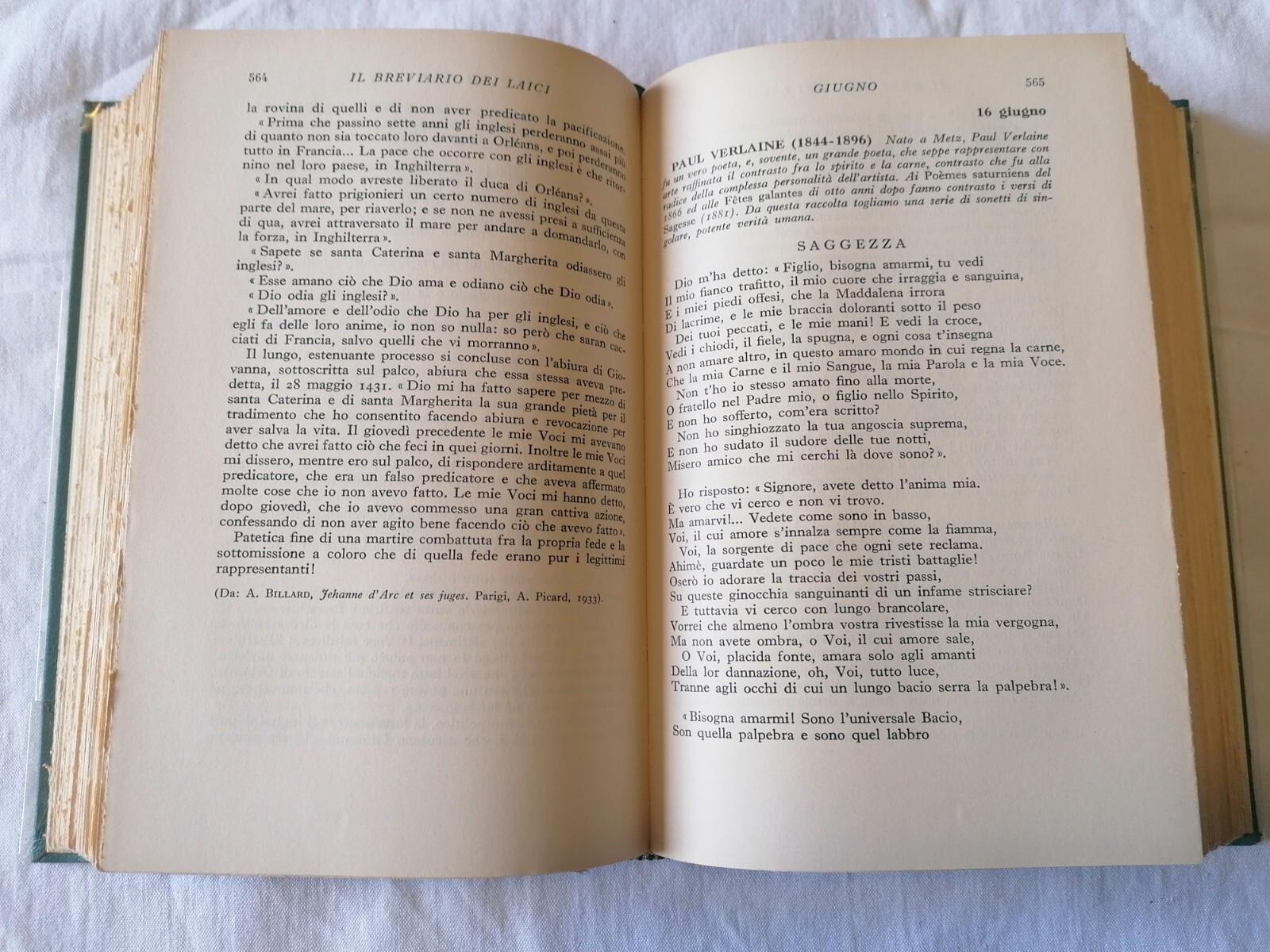 Il Breviario Dei Laici Luigi Rusca Libro 2 Volumi Rizzoli 1962 Cofanetto 5° ediz