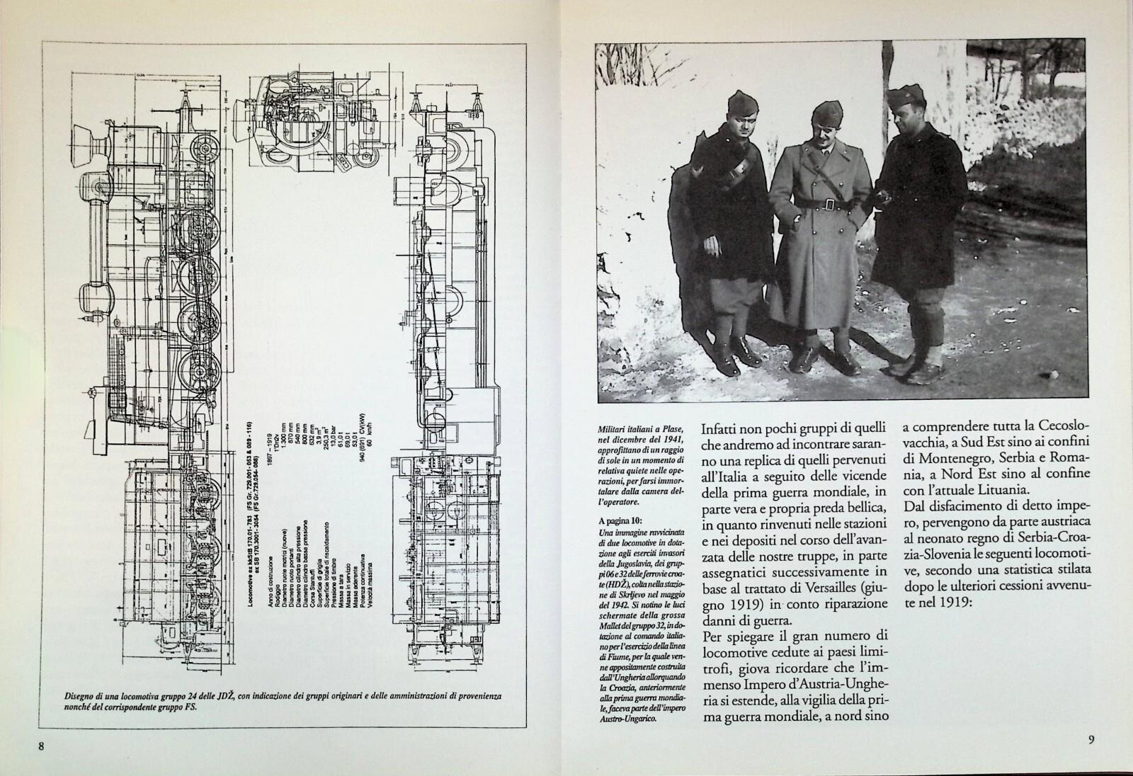 L' Occupazione Italiana di Slovenia e Croazia 1941-43 Locomotive Libro Cornolò