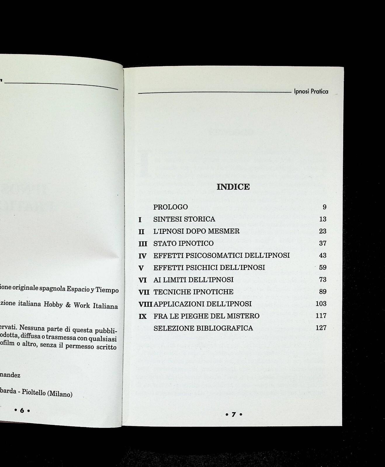 Ipnosi Pratica I Libri de l'Ignoto 1 Hobby & Work 1993