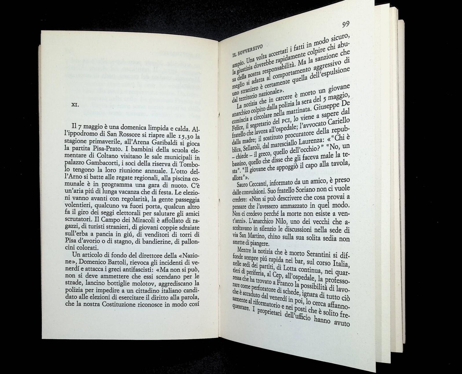 Corrado Stajano il Sovversivo Libro Serantini 1° Edizione Einaudi Gli Struzzi 71
