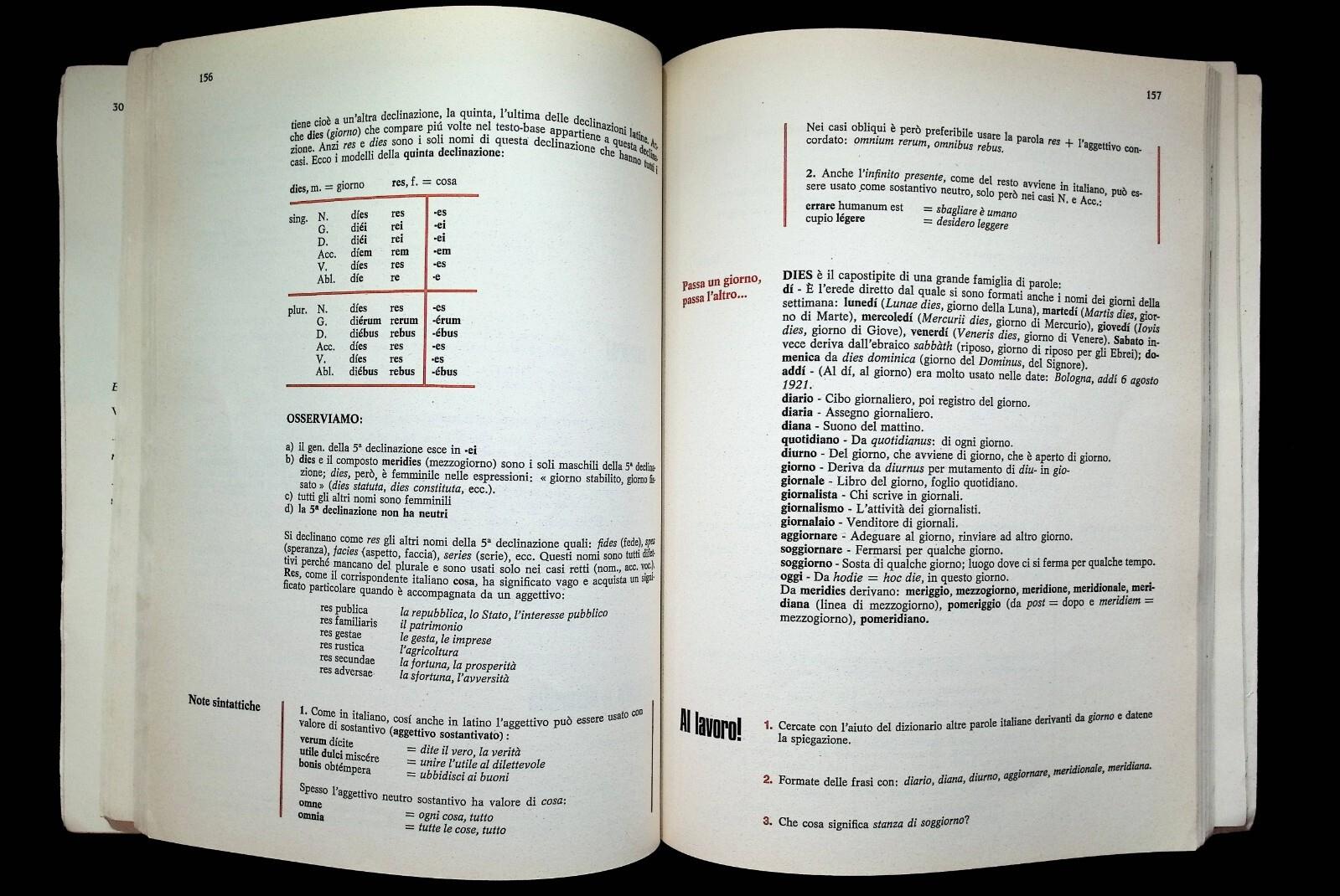 Latino Lingua Viva Libro Pittano Codrignani ED Scolastiche Media Mondadori 1977