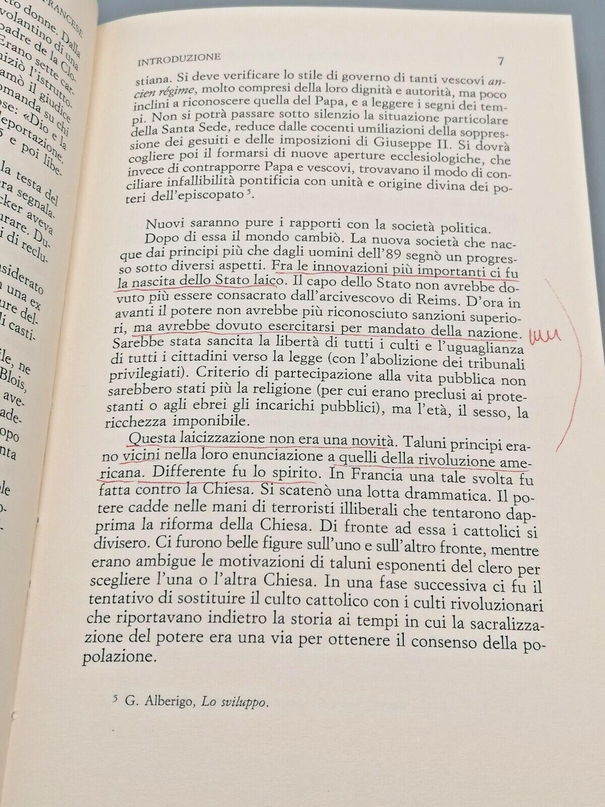 La Chiesa e la Rivoluzione Francese Libro Mezzadri Edizioni Paoline 1989