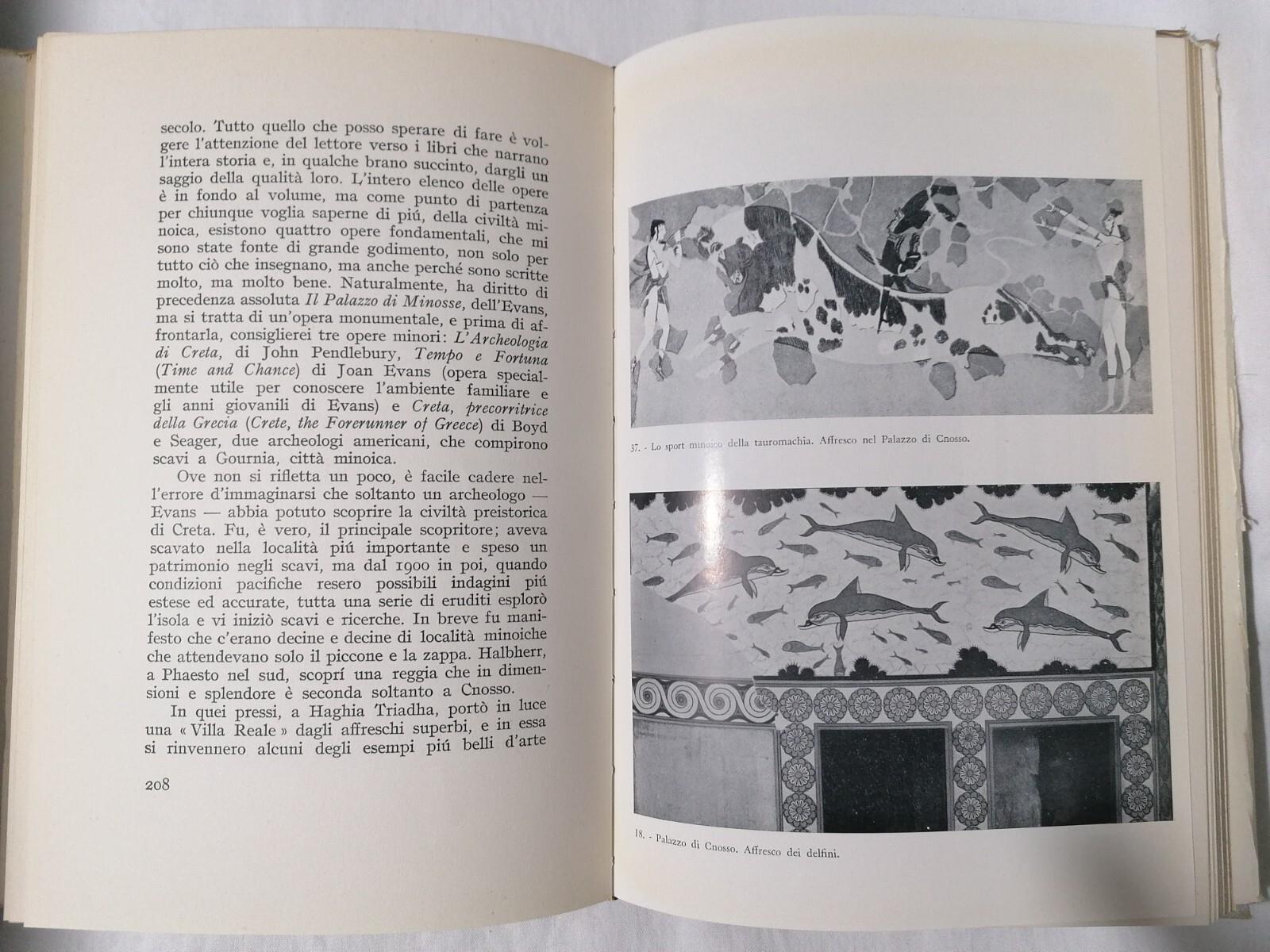 LIBRO Leonard Cottrell IL TORO DI MINOSSE Creta Minotauro civiltà micenea