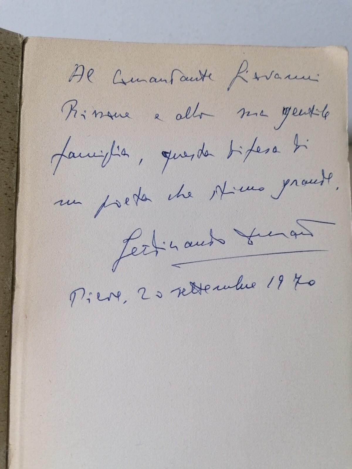 I Motivi Profondi Della Poesia Pascoliana Libro Ferdinando Durand Autografato