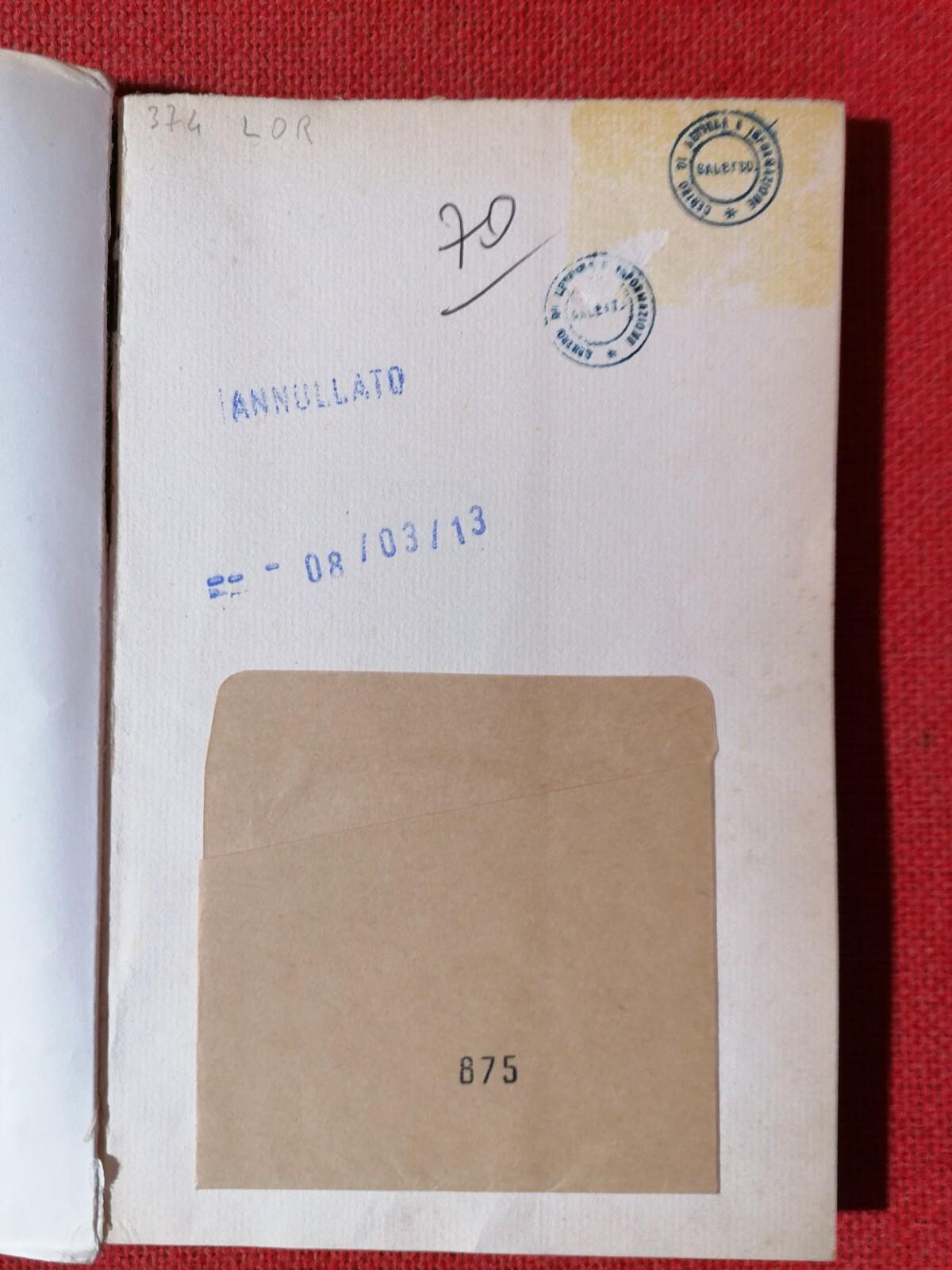 Alfabeto e analfabetismo Anna Lorenzetto Armando editore 1° edizione 1962 libro