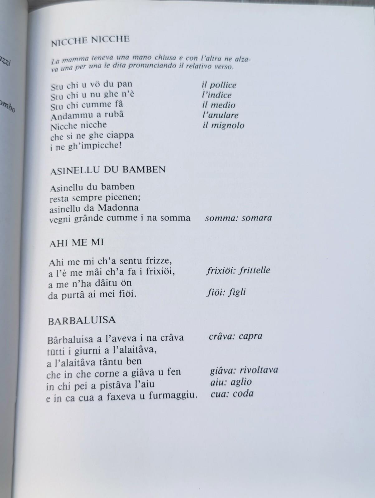 Lucetto Ramella - Oneglia, Oneglia Bella, Libro Ninne Nanne Fiabe Versi Dialetto