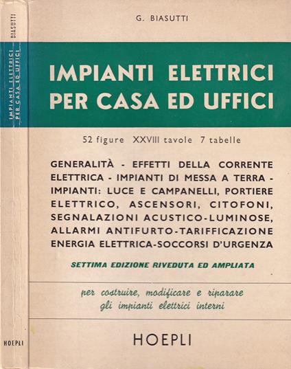 Impianti elettrici per casa ed uffici - copertina