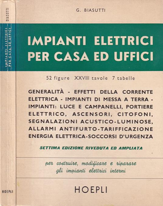 Impianti elettrici per casa ed uffici - copertina