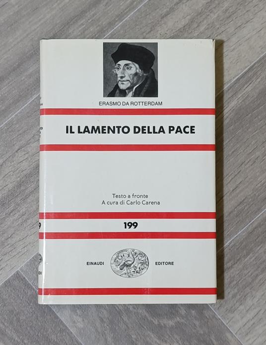 Il lamento della pace - Erasmo da Rotterdam - copertina