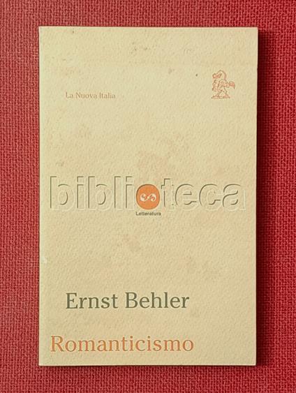 Romanticismo - Ernst Behler - copertina