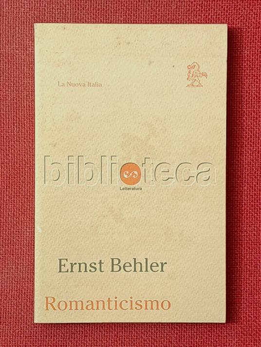 Romanticismo - Ernst Behler - copertina