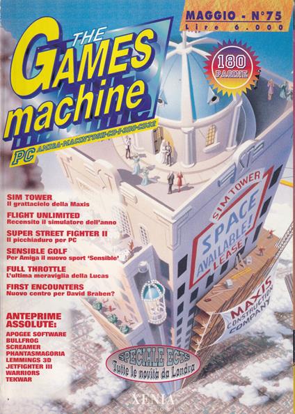 The Games Machine - Rivista Videogiochi n^ 75 Maggio 1995 - copertina