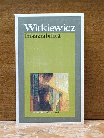 Insaziabilità - copertina