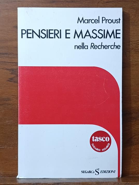 Pensieri e Massime nella Recherche - copertina