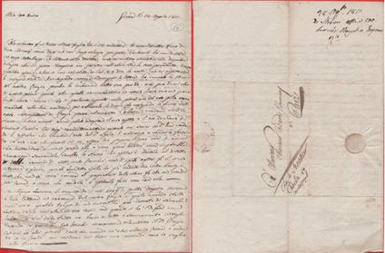 Lettera da Genova a Parigi. 1811 - copertina