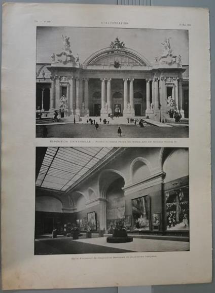 L'Exposition de Paris. Le Grand Palais. Porche/Salon d'honneurs. Stampa 1900 - Aa.vv. - copertina