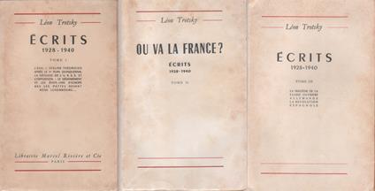 Léon Trotsky. Ecrits 1928-1940. Tre volumi - copertina