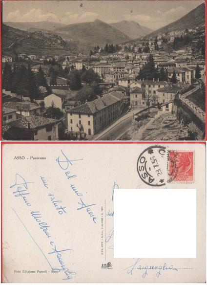 Asso. Panorama. Viaggiata 1956 - copertina
