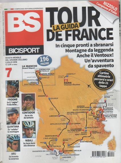 BS Bicisport. n. 7, luglio 2016 - copertina