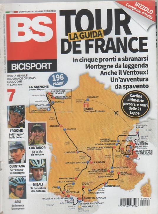 BS Bicisport. n. 7, luglio 2016 - copertina