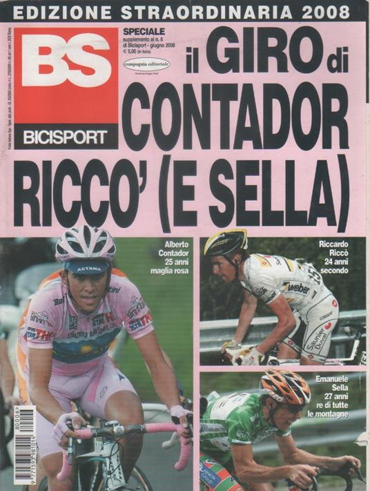 BS Bicisport. speciale giro d'Italia, giugno 2008 - copertina