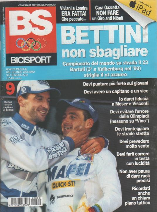 BS Bicisport. n. 9, settembre 2012 - Aa.vv. - copertina
