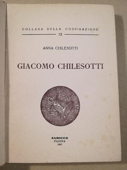 Giacomo Chilesotti - copertina