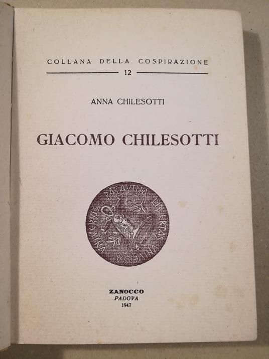Giacomo Chilesotti - copertina