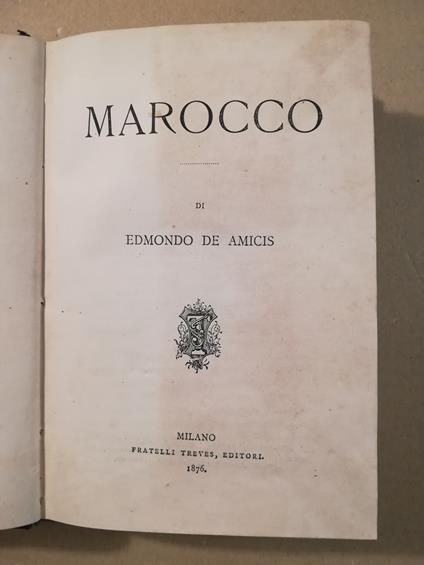 Marocco - Edmondo De Amicis - copertina