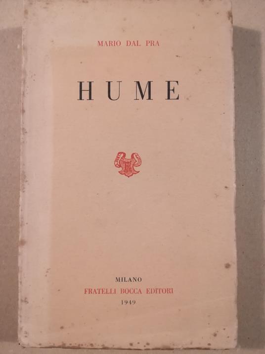 Hume - Mario Dal Pra - copertina
