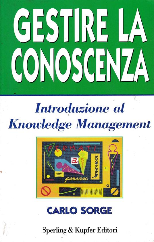 Gestire la conoscenza - copertina