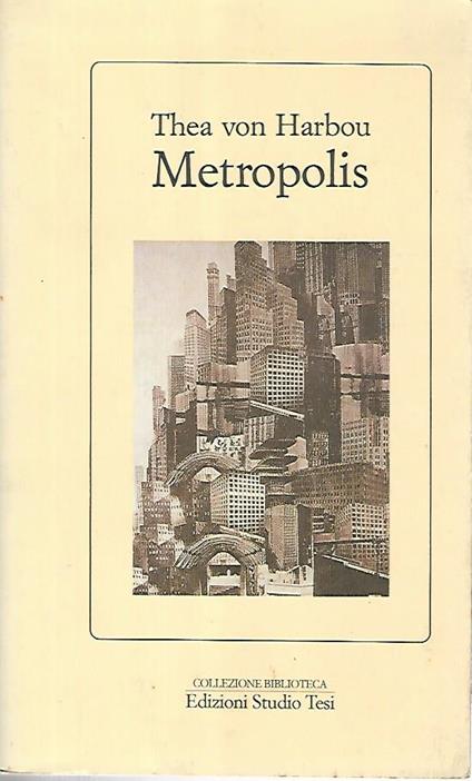 Metropolis - Thea von Harbou - copertina