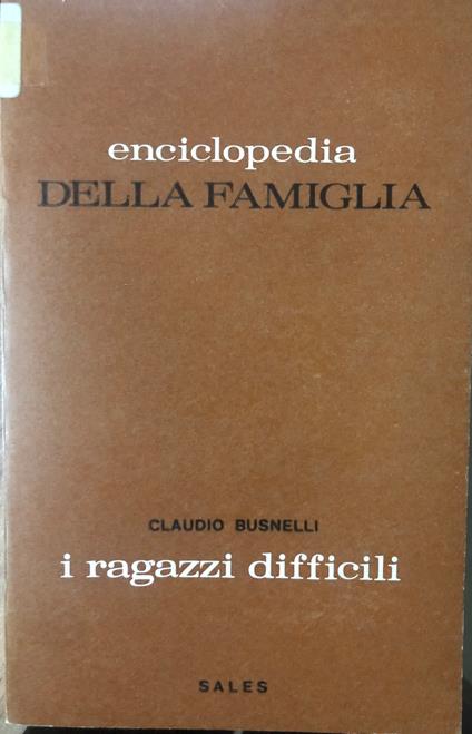 I ragazzi difficili - copertina
