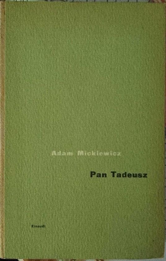 Pan Tadeusz - Adam Mickiewicz - copertina