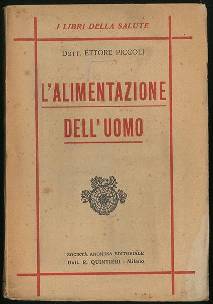 L'alimentazione dell'uomo - copertina