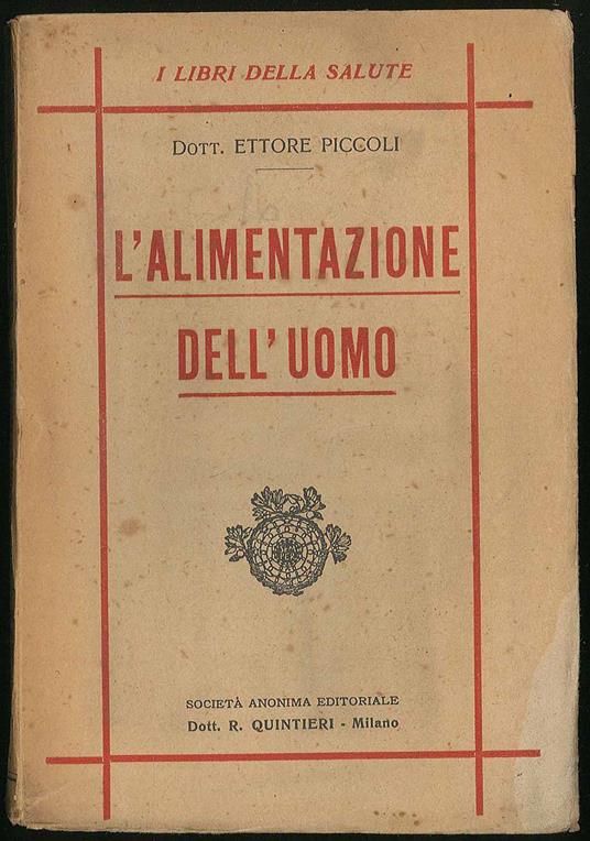 L'alimentazione dell'uomo - copertina