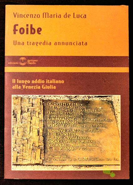 Foibe - Una tragedia annunciata - copertina